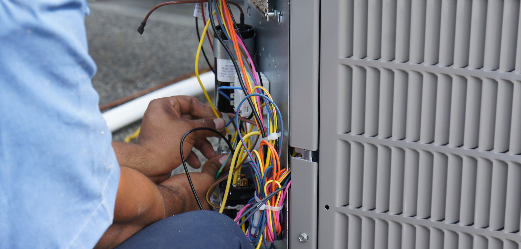 HVAC wires air conditioning heat pump permit