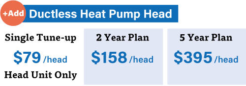 Guardian maintenance plan pricing for ductless heat pump heads