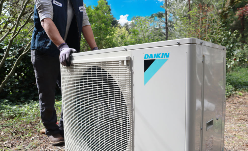 Mini-split installation near me install a daikin heat pump