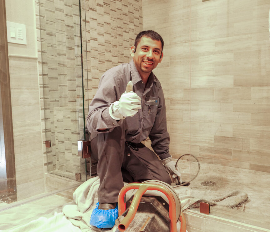 bathroom drain cleaning